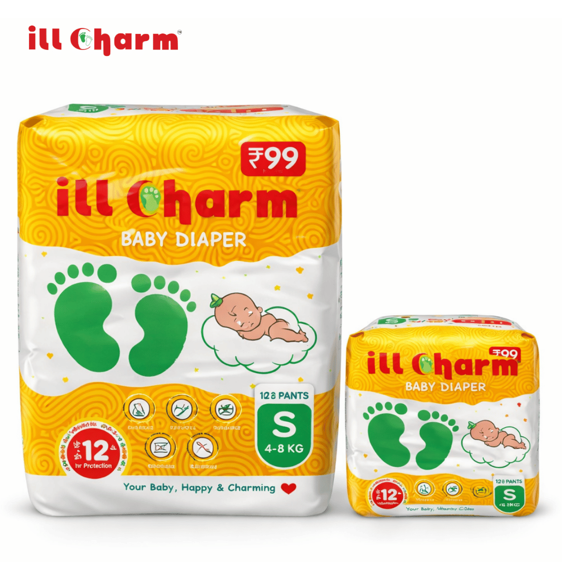 Lill Charm Baby Diaper Pants