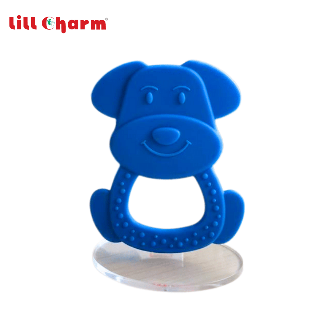 Lill Charm Cute Dog-Shaped Silicone Baby Teether – BPA-Free & Easy Grip