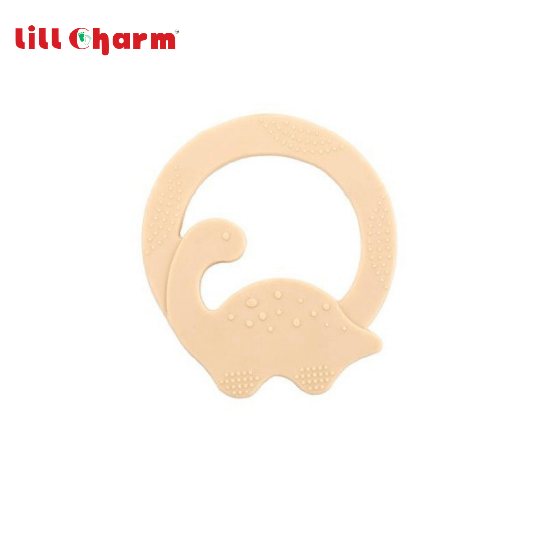 Lill Charm “Dino-Care” Soft Silicone Baby Teether Ring