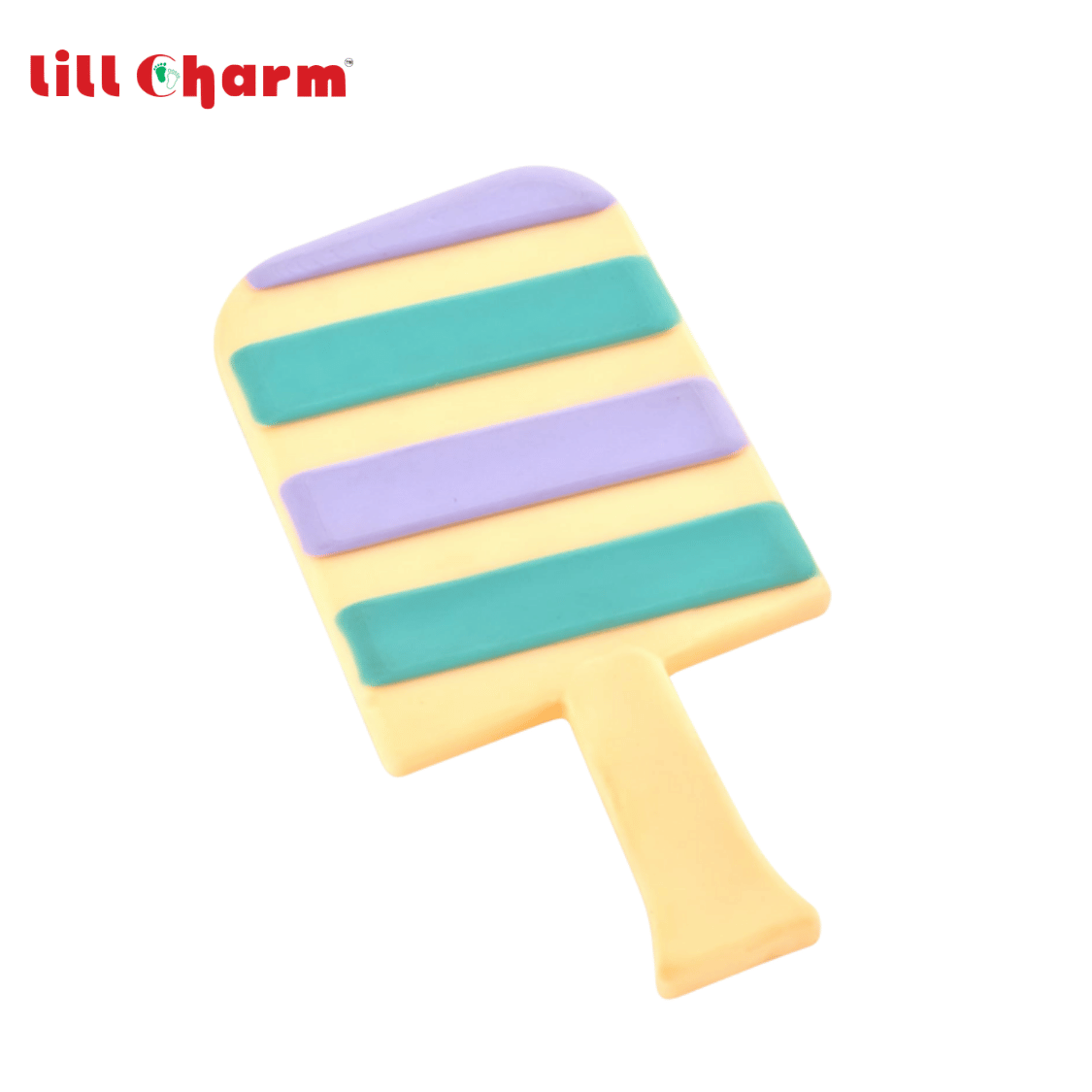 Lill Charm Ice Cream Scoop Silicone Teether with Textured Cone Grip