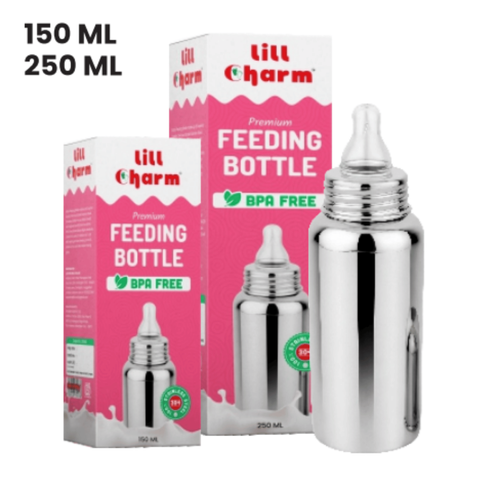 Lillcharms STEEL FEEDING BOTTLE