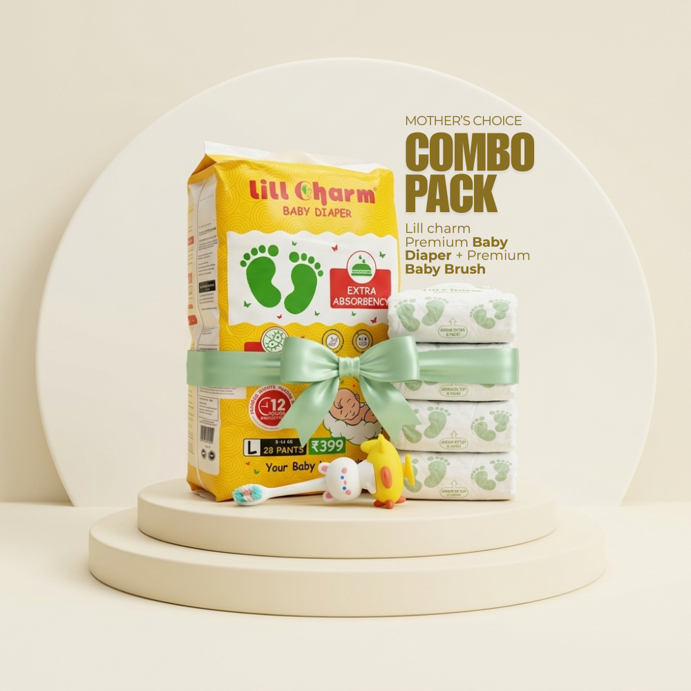 Baby Diaper Combo Pack with Baby Tooth Brush (Car, Train, Aeroplane )